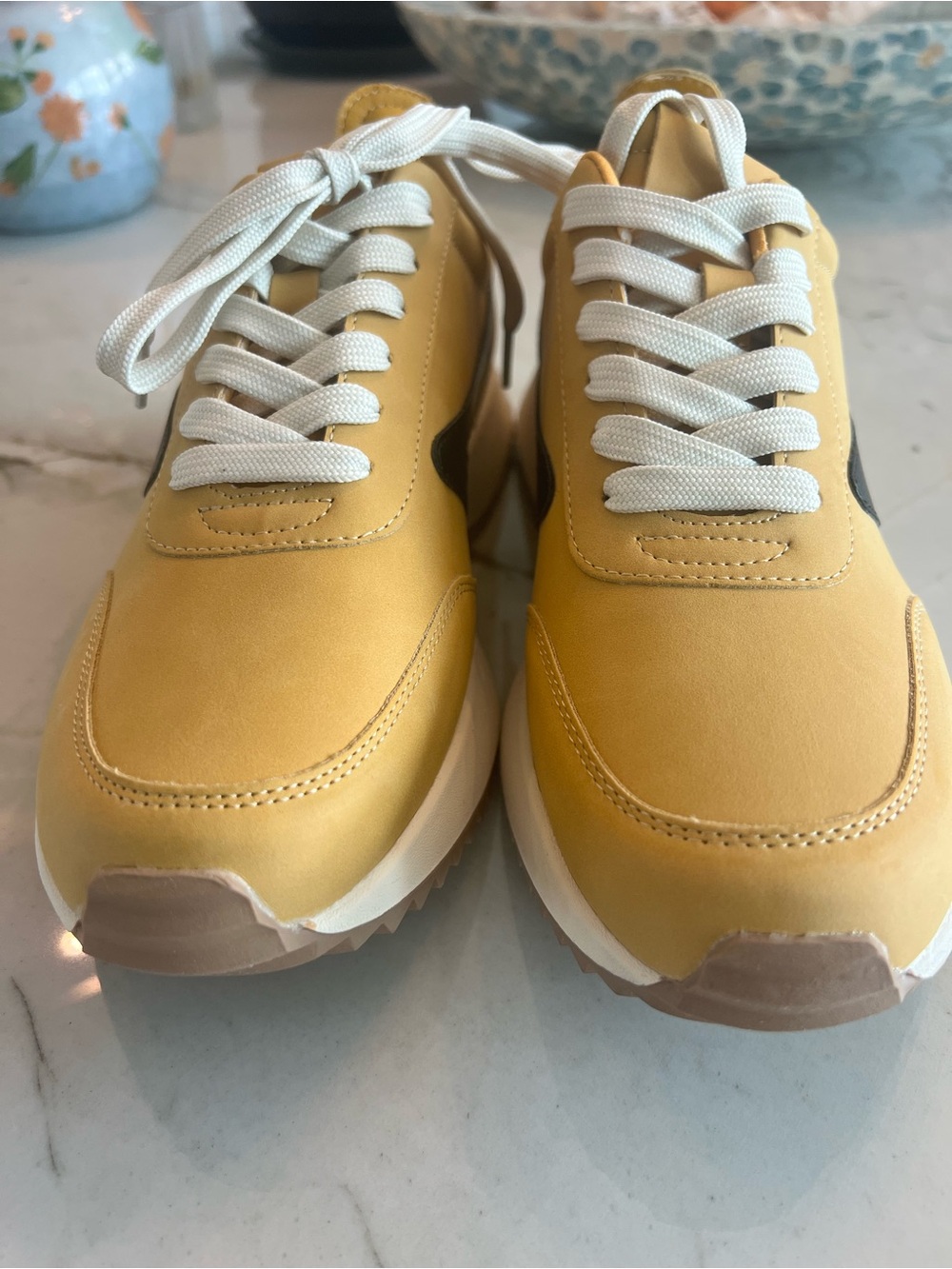 DV Casual Yellow Lace-Up Sneakers - Picture 5 of 11